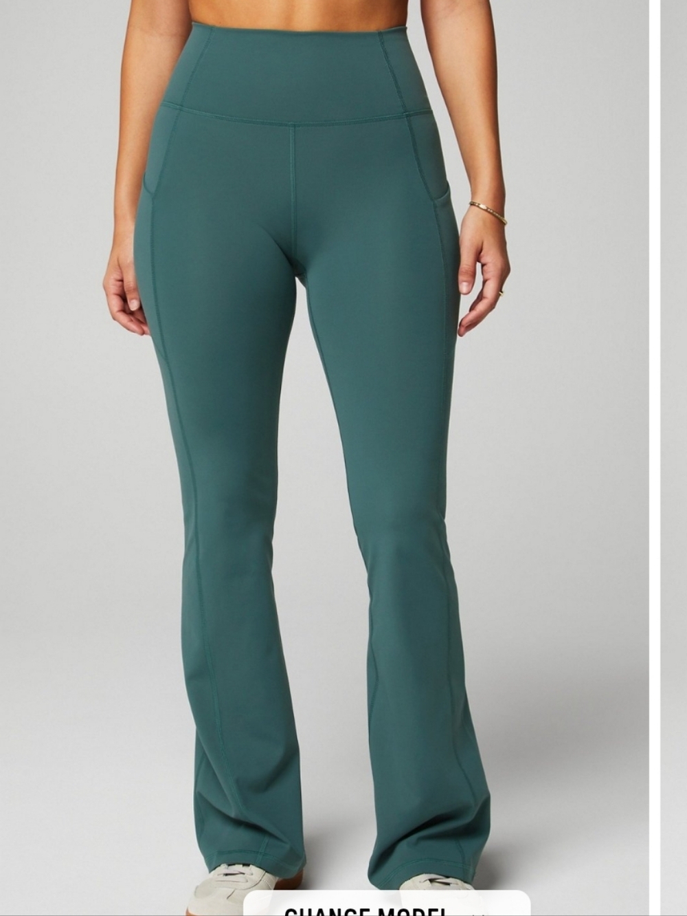 Fabletics Oasis PureLuxe High-Waisted Pocketed Kick Flare Leggings
